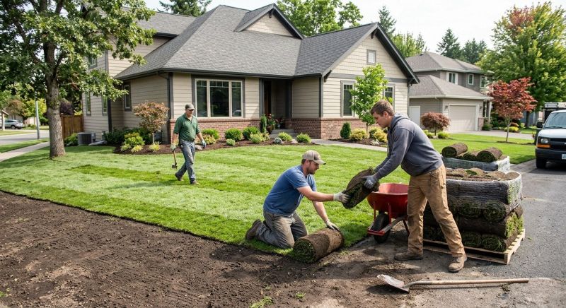 Yard Sod Replacement in Rockwall, TX
