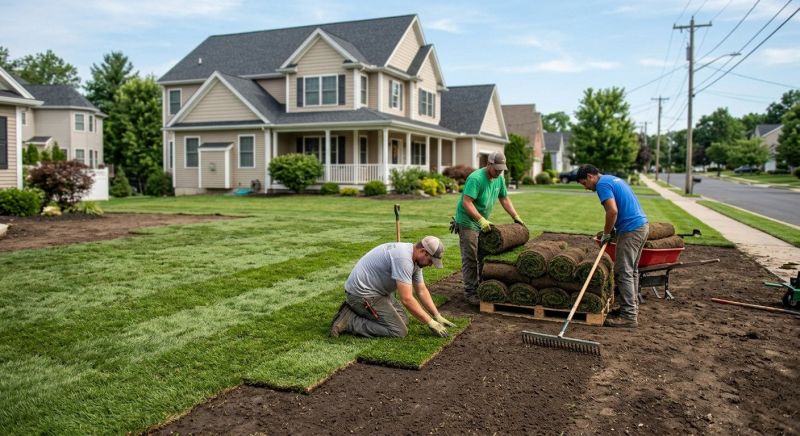 Yard Sodding in Rockwall, TX